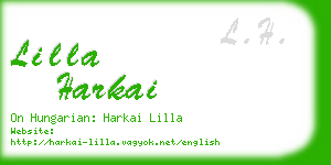 lilla harkai business card